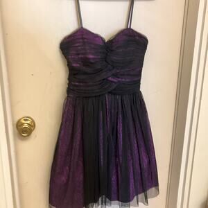 Purple tulle whimsigoth witchy mini dress dELiA*s
